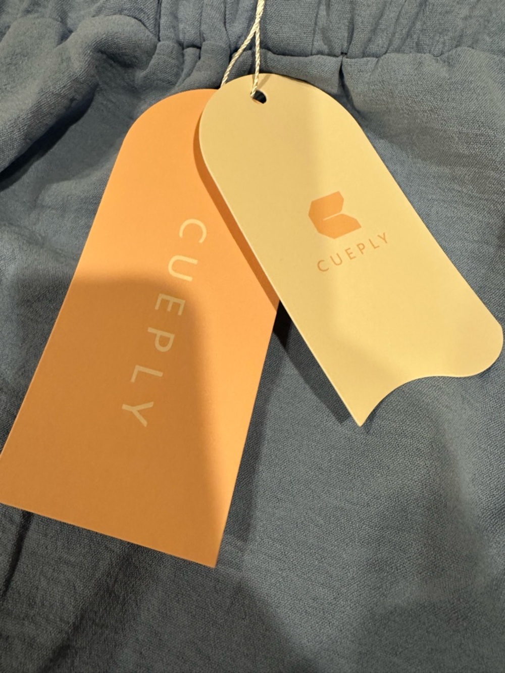 Light Blue Ruffled Mini Skort - Picture 2 of 6